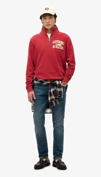 Immagine prodotto Superdry Vintage Athletic Sweatshirt mit halblangem Reissverschluss (XL)