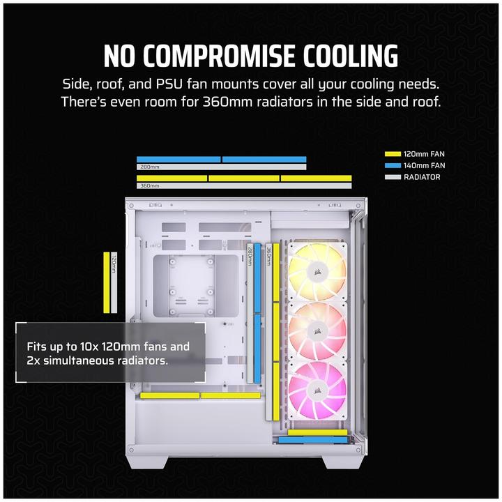 Produktbild Corsair 3500X ARGB (mATX, Mini-ITX, ATX, E-ATX)