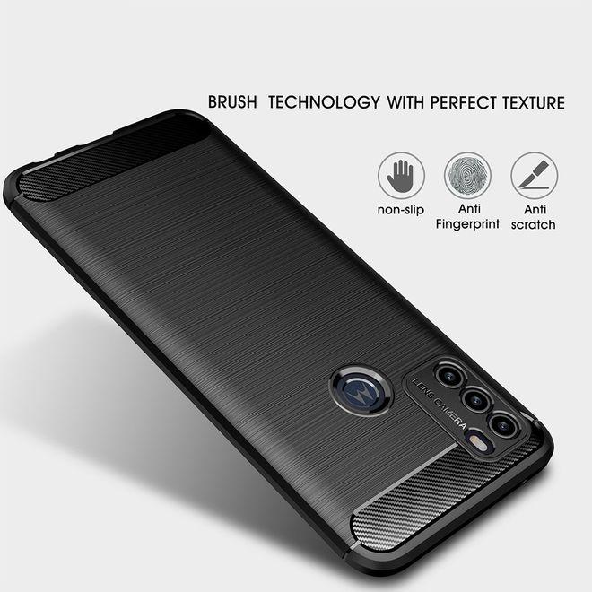 Actual product image MU Style Carbon Fiber TPU Softcase Series (Motorola Moto G50)
