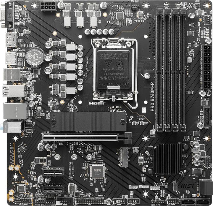 MSI PRO B760M-P (LGA 1700, Intel B760, mATX)
