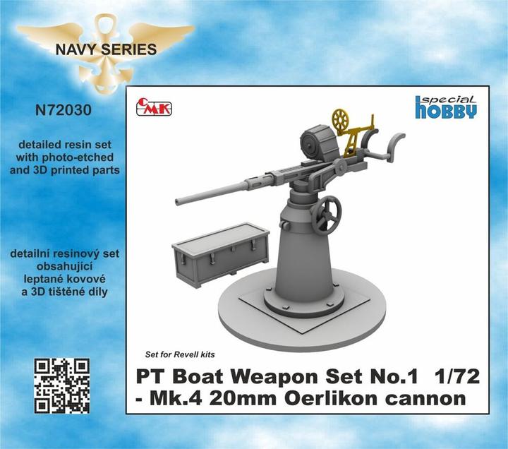 Produktbild CMK PT Boat Weapon Set No.1 - Mk.4 20mm Oerlikon cannon