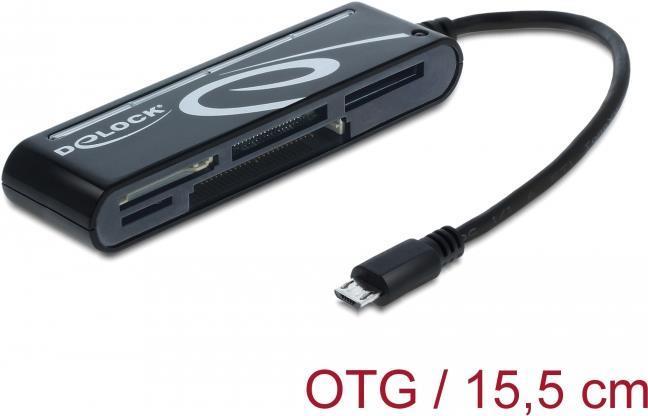 Image du produit Delock Lecteur de cartes MicroUSB externe tout-en-un (Micro USB)