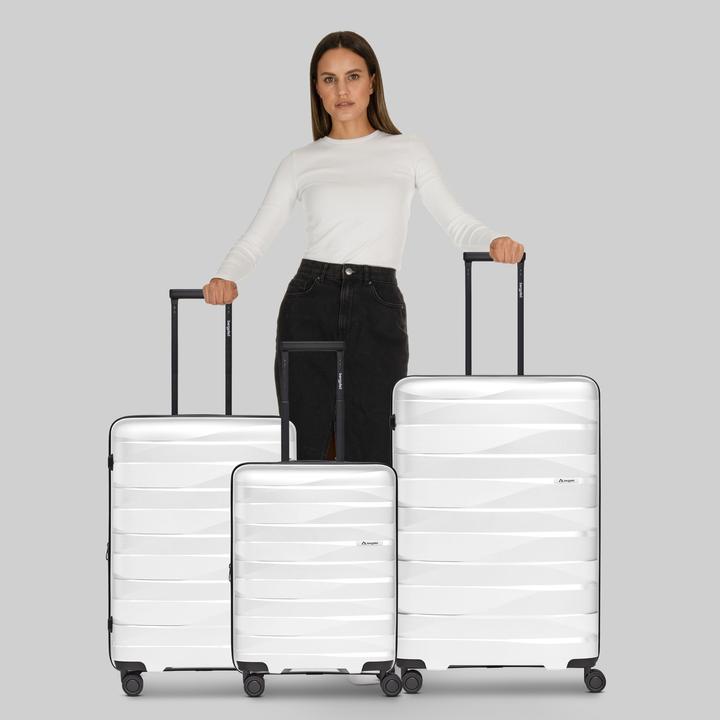 Produktbild Bergpfeil Travel 4-Rollen Kofferset 3-tlg. mit Dehnfalte (228 l, XL (ab 115l))
