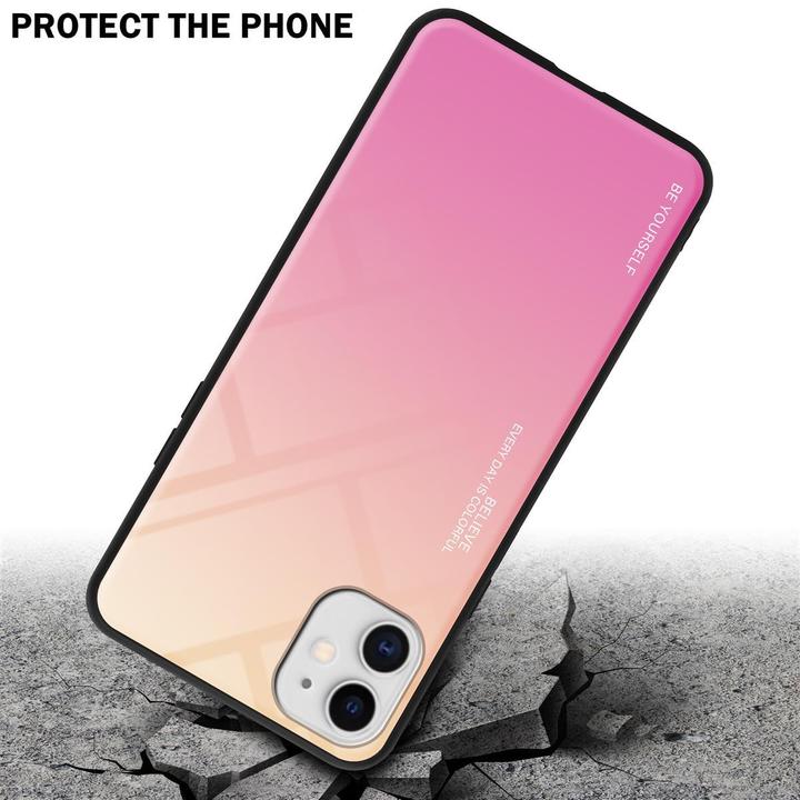 Produktbild Cadorabo TPU 2 Farben Glas Cover (Apple iPhone 11)