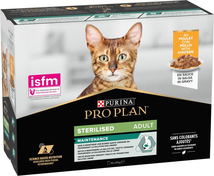 Actual product image Pro Plan Cat Nutrisavour Sterilised Chicken (Adult, 1 pcs., 850 g)
