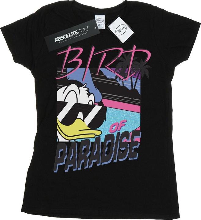 Actual product image Disney Womens/Ladies Donald Duck Bird Of Paradise Cotton T-Shirt (XL)