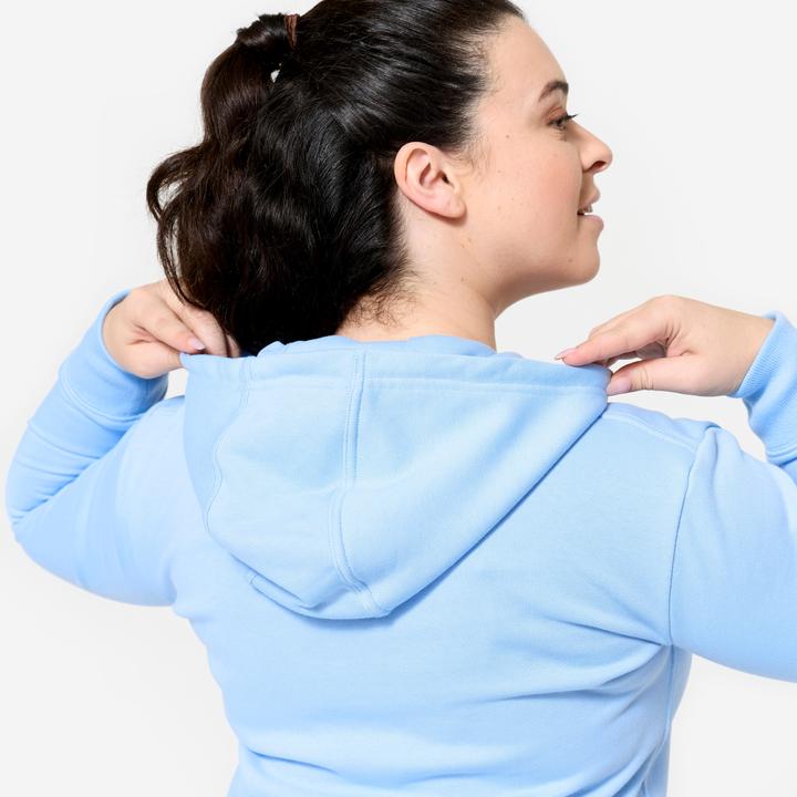 Immagine prodotto Domyos Felpa con cappuccio da donna in cotone - azzurro (XL)