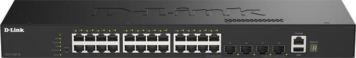 Produktbild D-Link 24 Ports GE + 4 Ports 10G SFP+ Smart Managed Switch (28 Ports)
