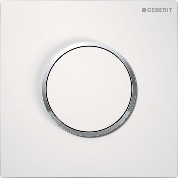 Actual product image Geberit Urinal control Sigma10 pneum, plastic, white/gl-vc