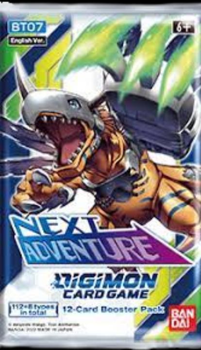 Actual product image Digimon Next Adventure BT07 Booster - Card Game - EN (English, Booster Pack)
