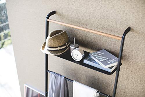 Actual product image Yamazaki Leaning clothes ladder with TOWER shelf
