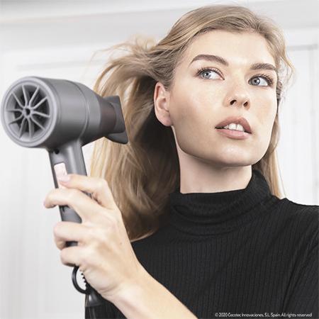 Actual product image Cecotec Bamba IoniCare 5500 PowerStyle Hair Dryer 1800W with HairCare Technology Dark Grey