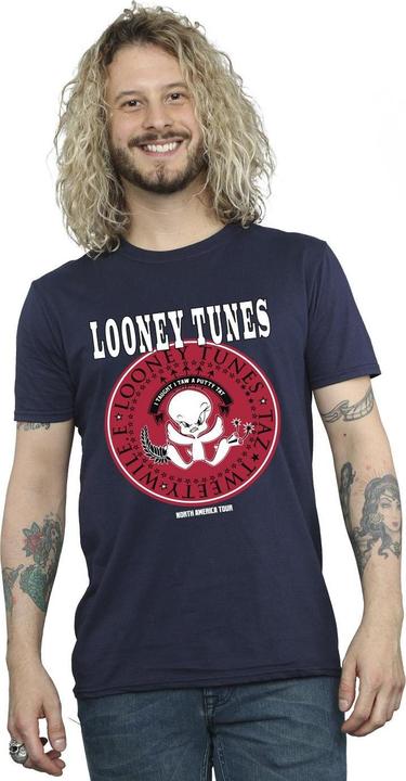 Actual product image Looney Tunes Mens Tweety Rock Disk T-Shirt (4XL)