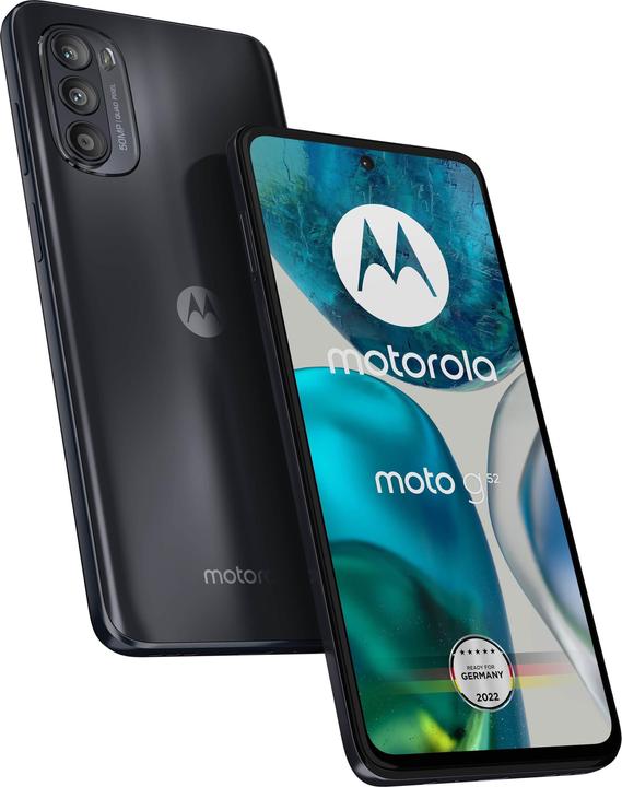 Immagine prodotto Motorola Moto G52 (128 GB, Charcoal Grey, 6.60", Doppia SIM Ibrida, 50 Mpx, 4G)