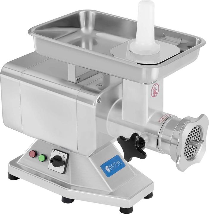 Produktbild Royal Catering Fleischwolf Edelstahl 1 Messer 1100W 220 Kg H Metzgerei Ladenwolf Elektrischer
