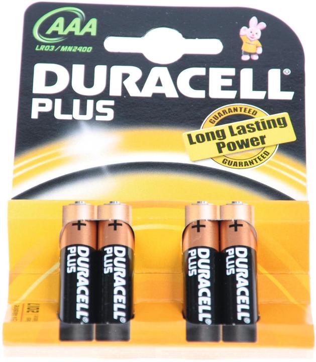 Produktbild Duracell Plus (4 Stk., AAA, 1175 mAh)
