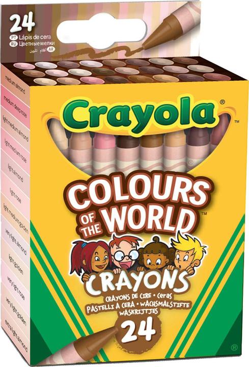 Produktbild Crayola Wachsmalstifte ColoursWorld Colours of the World (Mehrfarbig, 24 x)