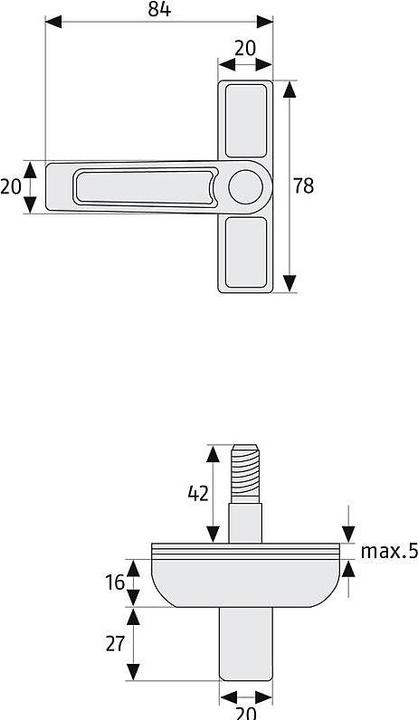 Produktbild Abus 2410 B AL0089 Fenster-Zusatzsicherung