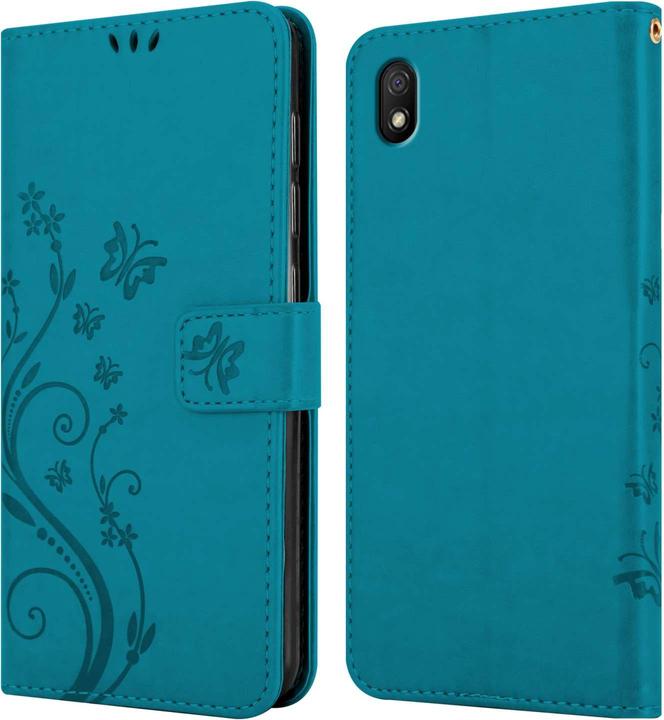 Produktbild Cadorabo Hülle für Xiaomi RedMi 9A / RedMi 9AT mit Blumen Muster (Xiaomi Redmi 9A, Xiaomi Redmi 9AT)