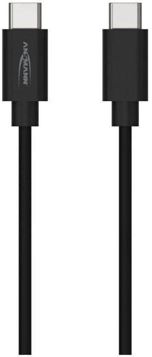 Produktbild Ansmann Kabel USB C->C S/S 120cm schwarz S/S 120cm (1.20 m, USB 3.1, USB 3.0, 60 W)