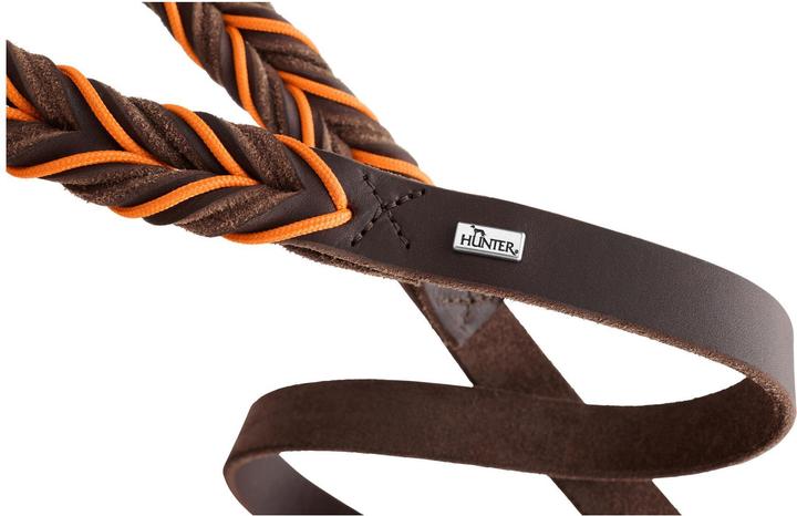 Productafbeelding Hunter Trainingsriem Solid Education Cord 20/200, donkerbruin/oranje - (69325) (Hond, Algemeen)