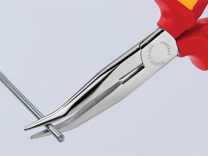 Image du produit Knipex Vde Long Bent Snipe Nose Side Cutting Pliers 200mm (200 mm)