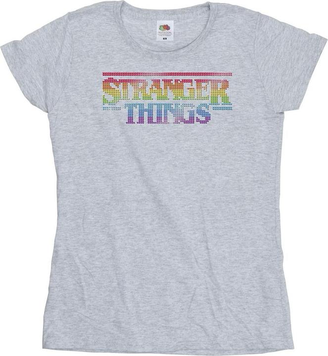 Netflix Stranger Things Rainbow Dot Logo TShirt (XXL)