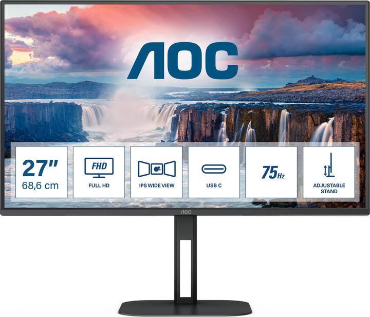 Produktbild AOC 27V5C/BK (1920 x 1080 Pixel, 27")