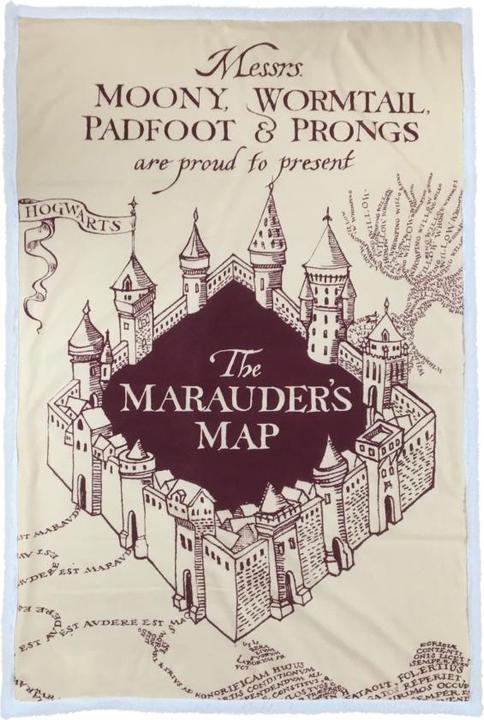 Image du produit NoName HARRY POTTER - Carte du Maraudeur - Plaid '100X150cm (100 x 150 cm)