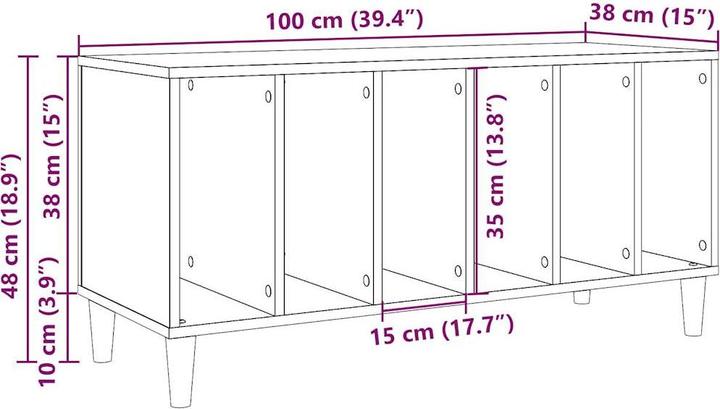 Produktbild VidaXL Plattenschrank