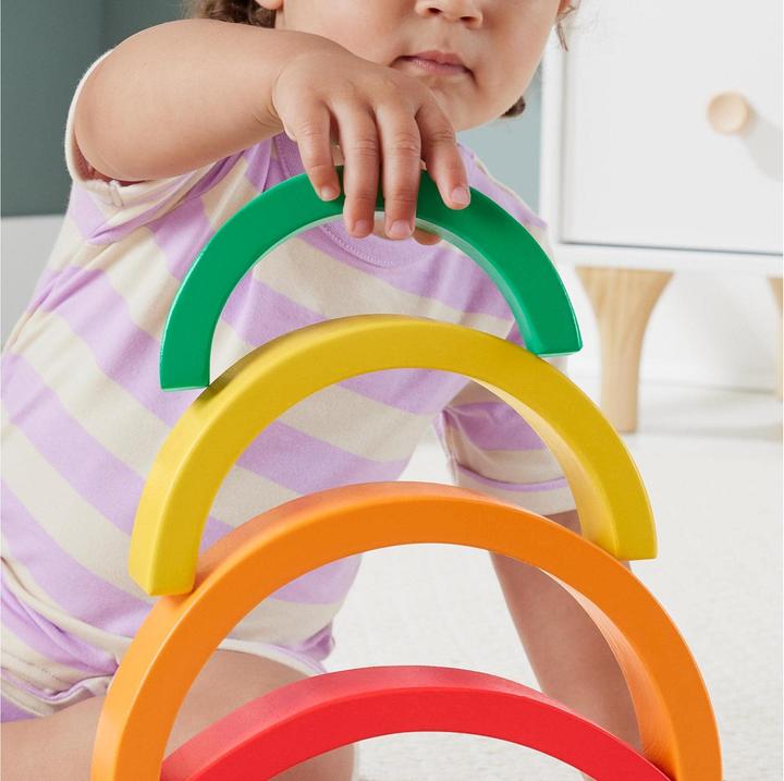 Actual product image Fisher-Price Stackable wooden rainbow