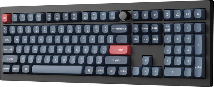 Actual product image Keychron V6 Max QMK/VIA Wireless Custom Mechanical Keyboard Fully Assembled Knob,Carbon Black, Gater (US, Wireless)