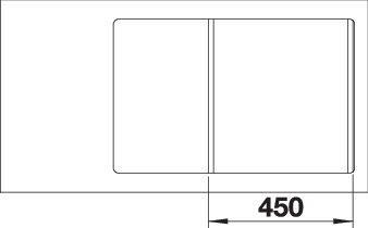 Actual product image Blanco Axia III 45 S-F (77 cm, 50 cm)