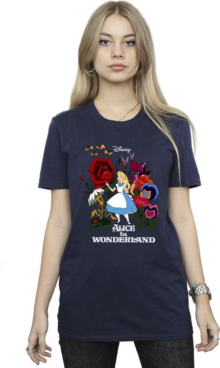 Immagine prodotto Disney Alice In Wonderland Flowers Maglietta Ampia Donna (4XL)