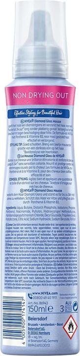 Produktbild NIVEA Diamond Gloss Care Styling Mousse (150 ml, Schaumfestiger)