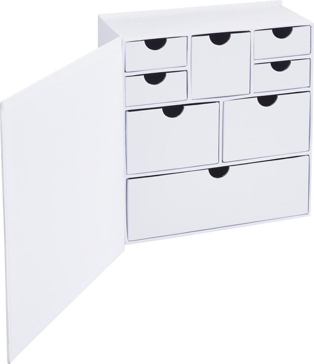 Produktbild VBS Schachtel-Schrank, 8-schübig, Karton, Weiss