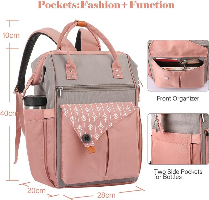 Produktbild Only-Bags.Store Laptop-Rucksack 15,6 Zoll Schulrucksack Teenager wasserdichte Schultasche Anti-Diebstahl mit