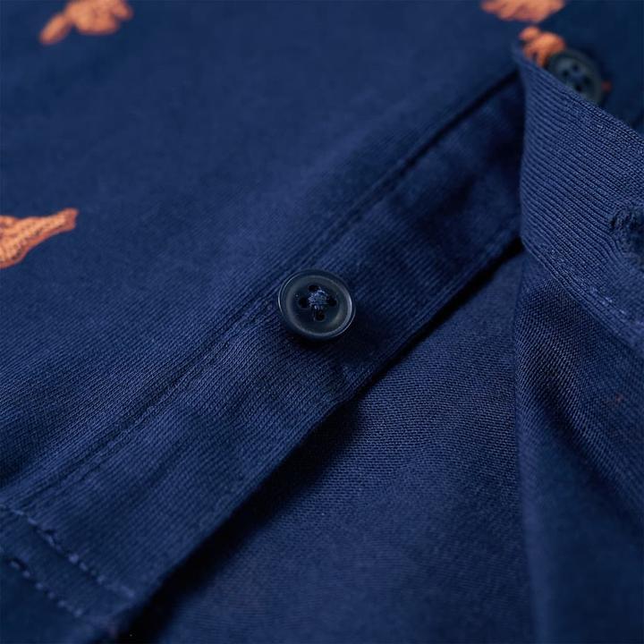 Immagine prodotto VidaXL Camicia da bambino blu navy 140,Materiale: 100 % cotone,Colore (140)