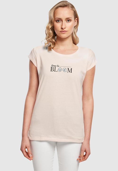 Produktbild Merchcode Ladies Time to bloom - Extended Shoulder Tee - 118693 (S)