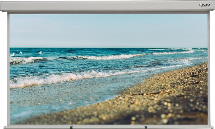 Irradio Motorleinwand 200x113cm mit weisser Fläche und schwarzer Rückseite, Format 16:9, Mod. IR-S4202RN (90", 16:9)