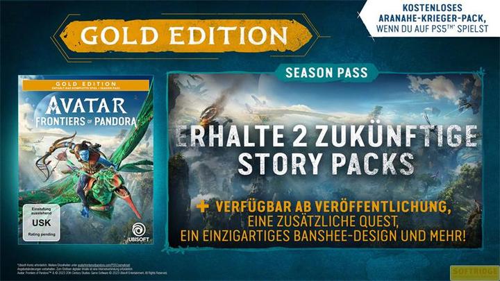 Produktbild Ubisoft Avatar: Frontiers of Pandora - Gold Edition (PS5, DE, IT, FR)