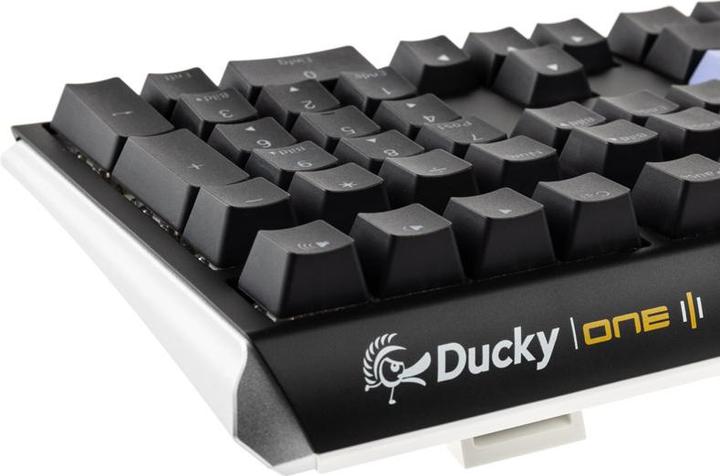 Produktbild Ducky One 3 Classic Black/White Gaming Tastatur, RGB LED - MX-Speed-Silver (DE, Kabelgebunden)