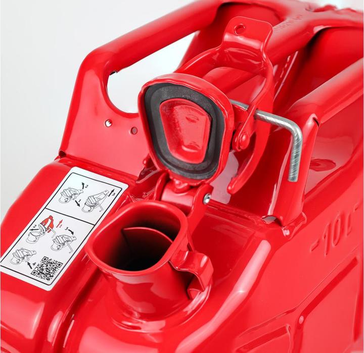 Actual product image Dönges Stahlblech-Benzinkanister, 10 l, rot
