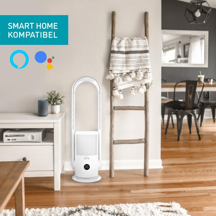 Productafbeelding Djive DJ50024 Flowmate Arc Portable 2-in-1: Luchtreiniger en ventilator op batterijen (25 m²)