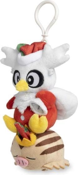 Pokémon Delibird & Swinub Holiday Workshop Key Chain Plush - 18 cm