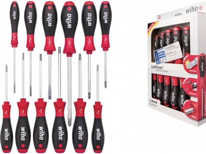 Image du produit Wiha Jeu de tournevis d'atelier (Vis fendues, Torx (TX), Cruciforme PZ, Recouvrement cruciforme Phillipps (PH))