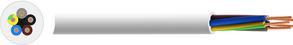 Produktbild RND Electronics YY-Netzleitung 5x 1.5mm² Kupfer Ungeschirmt 500V 50m Weiss (50 m)