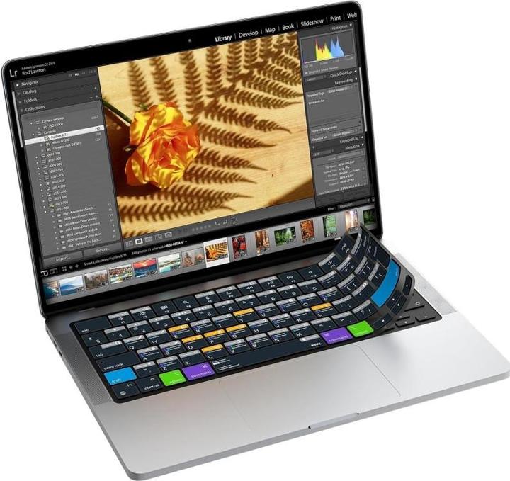 Produktbild JCPAL Verskin Lightroom Shortcuts Keyboard Cover for MacBook Air 13" (M2 2022 / M3 2024) / Pro 14"/16" (M1