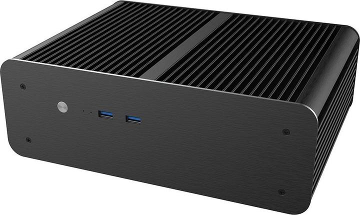 Actual product image Akasa Euler MX Plus, aluminium case - Mini-ITX, black (Mini-ITX)