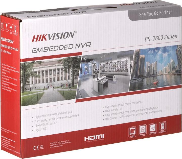 Actual product image Hikvision Network Recorder 4 Channel 1HDD DS-7604NI-K1C (Power supply)